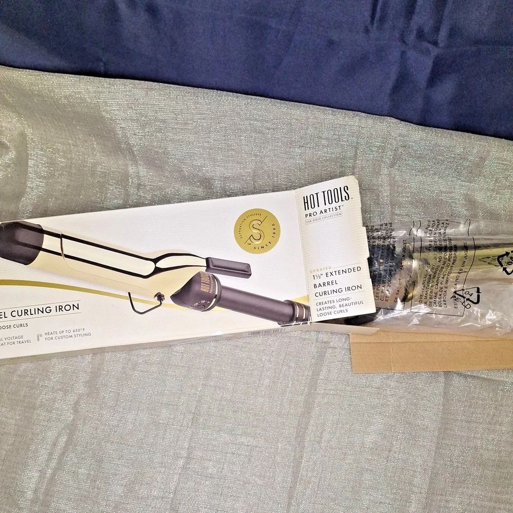 New Hot Tools 24K Gold Collection 1 1/2